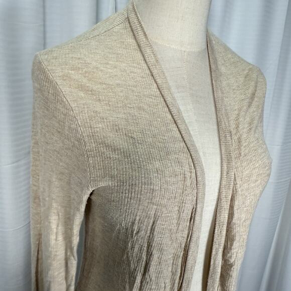 Joah Brown Soleil Open Front Cardigan Women's One Size Beige Comfort Soft Layers - Picture 5 of 12